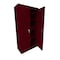 Steel Cabinets Usa Storage Cabinet, 72 in H, 36 in W, Wine Red, 4 Shelves UA-362472-WR - alternate 1